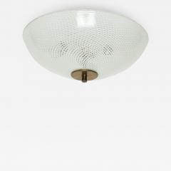 Venini Manufacture Venini attributed Murano glass flush mount ceiling light Italy circa 1960s - 4802330