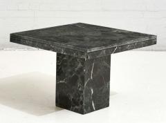 Verde Dark Green Marble Side Table Italy 1970 - 2493112