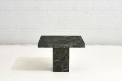 Verde Dark Green Marble Side Table Italy 1970 - 2493114