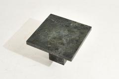 Verde Dark Green Marble Side Table Italy 1970 - 2493117
