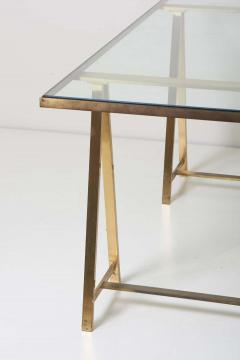Vereinigte Werksta tten Brass and Glass Desk or Dining Table by Vereinigte Werkst tten M nchen Germany - 1290635
