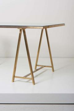 Vereinigte Werksta tten Brass and Glass Desk or Dining Table by Vereinigte Werkst tten M nchen Germany - 1290638