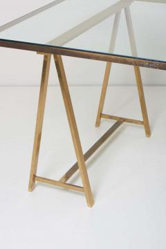 Vereinigte Werksta tten Brass and Glass Desk or Dining Table by Vereinigte Werkst tten M nchen Germany - 1290639