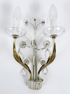 Vereinigte Werksta tten Set of Two Elegant Brass Glass Sconces by Vereinigte Werkst tten 1960s - 4541154