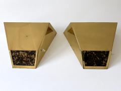 Vereinigte Werksta tten Set of Two Elegant Mid Century Brass Sconces by Vereinigte Werkst tten 1970s - 4366837