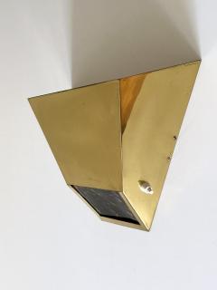 Vereinigte Werksta tten Set of Two Elegant Mid Century Brass Sconces by Vereinigte Werkst tten 1970s - 4366839