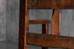 Vernacular Folk Art Wooden Bench Europe 19th Century - 4821450