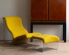 Verner Panton 20th c Verner Panton Pantonova Chaise with ottoman for Fritz Hansen - 4339575