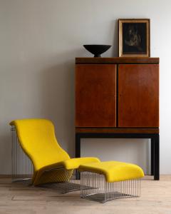 Verner Panton 20th c Verner Panton Pantonova Chaise with ottoman for Fritz Hansen - 4339576