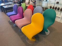 Verner Panton 8 VERNER PANTON SYSTEM 1 2 3 SWIVEL DINING CHAIRS - 3339647