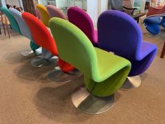 Verner Panton 8 VERNER PANTON SYSTEM 1 2 3 SWIVEL DINING CHAIRS - 3339649