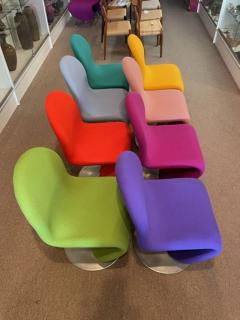 Verner Panton 8 VERNER PANTON SYSTEM 1 2 3 SWIVEL DINING CHAIRS - 3339650