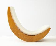 Verner Panton Danish Blond Wood Relaxer Rocking Chair by Vernor Panton For Rosenthal 1970s - 2124601