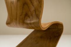 Verner Panton Non Serial Model 275 S Chair by Verner Panton in Bent Veneer Denmark 1956 - 2993422