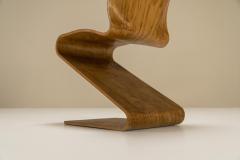 Verner Panton Non Serial Model 275 S Chair by Verner Panton in Bent Veneer Denmark 1956 - 2993423