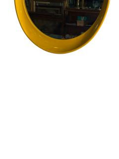 Verner Panton POP ART YELLOW MOD MIRROR IN THE STYLE OF VERNER PANTON - 4605174