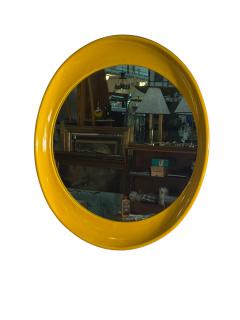 Verner Panton POP ART YELLOW MOD MIRROR IN THE STYLE OF VERNER PANTON - 4605179