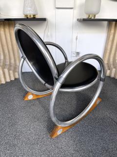 Verner Panton Pair of Rocking Chairs Dondolo by Verner Panton for Ycami Italy 1990s - 2813164