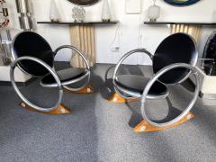 Verner Panton Pair of Rocking Chairs Dondolo by Verner Panton for Ycami Italy 1990s - 2813167