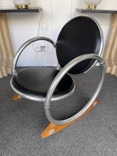 Verner Panton Pair of Rocking Chairs Dondolo by Verner Panton for Ycami Italy 1990s - 2813172