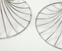 Verner Panton Pair of chrome table lamps by Verner Panton for Fritz Hansen Denmark 1960s - 1793633