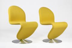 Verner Panton Pair of vintage 1 2 3 Lounge Chairs by Verner Panton - 2573193