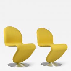 Verner Panton Pair of vintage 1 2 3 Lounge Chairs by Verner Panton - 2574997