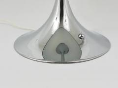Verner Panton Rare Verner Panton Chrome Grey Shade Panthella Table Lamp - 4052409