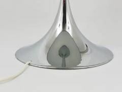 Verner Panton Rare Verner Panton Chrome Grey Shade Panthella Table Lamp - 4052489