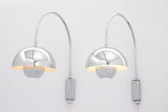 Verner Panton Sconces in Chrome from the Flower Pot Series Wall Mount 1960s - 3249660