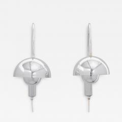 Verner Panton Sconces in Chrome from the Flower Pot Series Wall Mount 1960s - 3251119