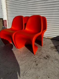Verner Panton Set of 4 Verner Panton for Vitra S Stackable Chairs 8 available  - 4513100