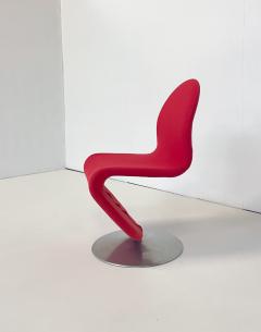 Verner Panton Set of 6 Red Mid Century Modern Chairs by Verner Panton - 2988963