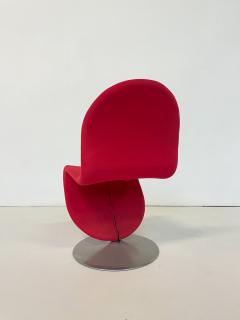 Verner Panton Set of 6 Red Mid Century Modern Chairs by Verner Panton - 2988967
