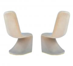 Verner Panton Set of 8 Mid Century Modern Sculptural Brass Dining Chairs After Verner Panton - 2233908