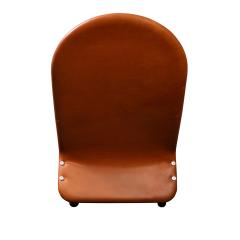 Verner Panton Verner Panton Chic Tufted Brown Leather Chaise 1970s - 2813855