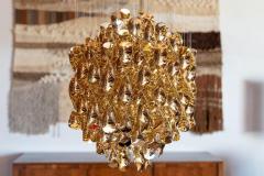 Verner Panton Verner Panton SP 2 Spiral Chandelier in Gold by Verpan - 2465650