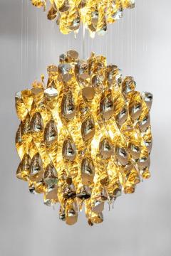 Verner Panton Verner Panton SP 2 Spiral Chandelier in Gold by Verpan - 2465652