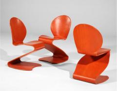 Verner Panton Verner Panton Set of Eight S Stuhls Model 276 Chairs - 4740211