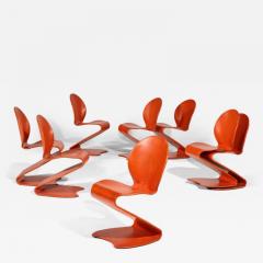Verner Panton Verner Panton Set of Eight S Stuhls Model 276 Chairs - 4740300