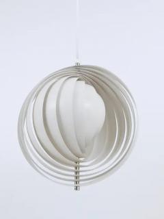 Verner Panton Verner Panton White Moon Lamp Visor Lamp Op Art Louis Poulsen Denmark 1960s - 4070246