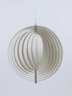 Verner Panton Verner Panton White Moon Lamp Visor Lamp Op Art Louis Poulsen Denmark 1960s - 4070286