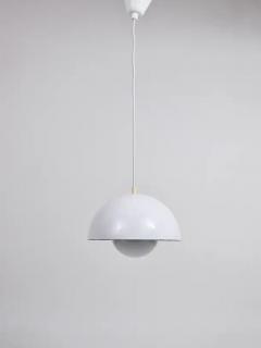 Verner Panton White Verner Panton Flowerpot Pendant Lamp Louis Poulsen Denmark 1969 - 4052038