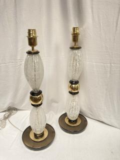 Veronese 1970s tall Murano glass lamps attributed to Paolo Veron se - 3664339