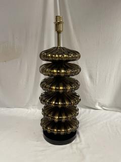 Veronese 1980s Huge Murano glass lamp attributed to Veron se - 4036681