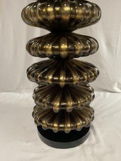 Veronese 1980s Huge Murano glass lamp attributed to Veron se - 4036683