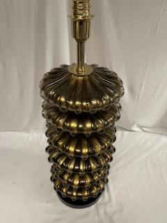 Veronese 1980s Huge Murano glass lamp attributed to Veron se - 4036684