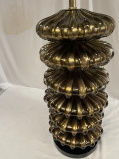 Veronese 1980s Huge Murano glass lamp attributed to Veron se - 4036688