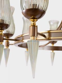 Veronese Ten Branch Mid Century French Chandelier by Leleu for Veronese - 4515668