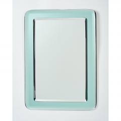 Vert NIl Colored Reverse Beveled Mirror Italy 1970s - 290297